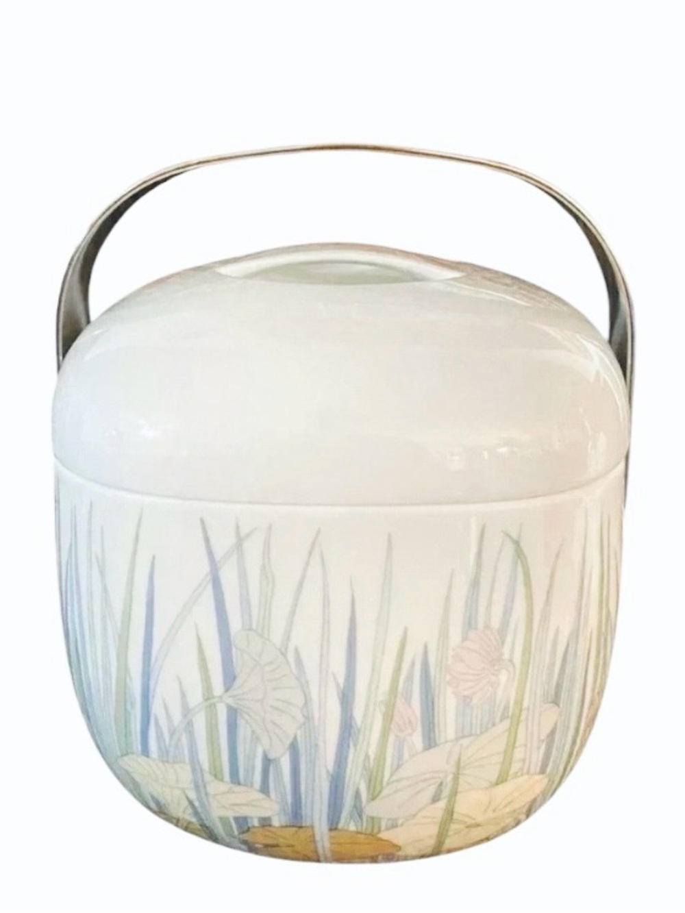 Vintage MCM Rosenthal Porcelain Ice Bucket Lidded Container Alain Le Foll
